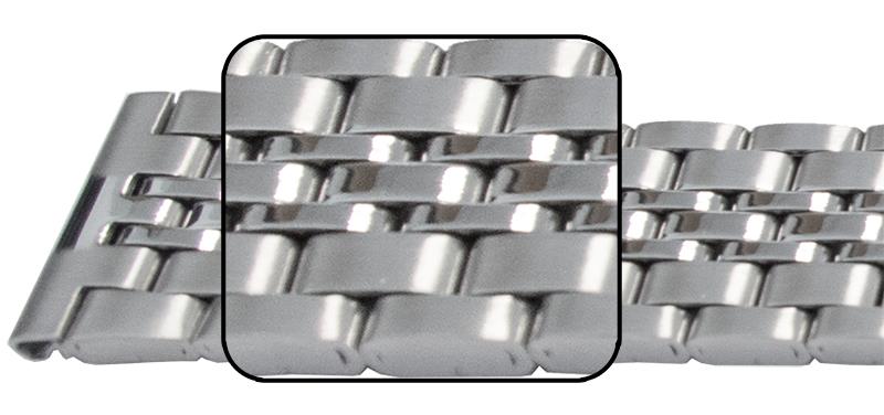 16mm (16x14) Row 3,4,5 Mirror, SS, Safety Clasp