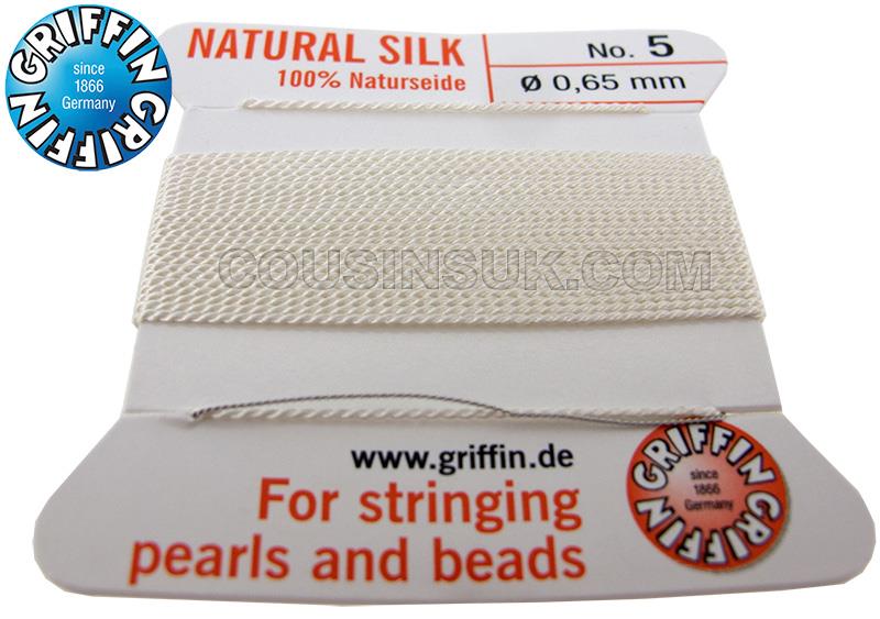 White, Ø0.65mm (5) Silk Thread
