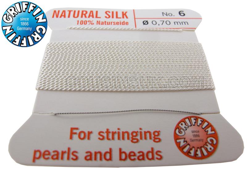 White, Ø0.70mm (6) Silk Thread