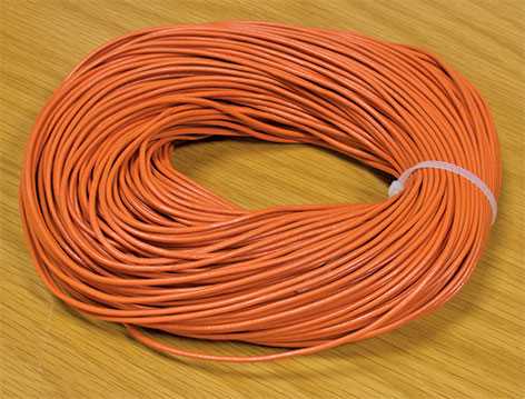 Orange Leather Cord