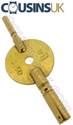 French Carriage Clock Key Double End 2.8-1.8 mm 