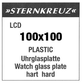 Acrylic Sheet (100 x 100mm), Sternkreuz LCD