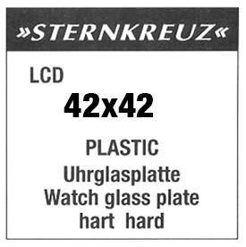 Acrylic Sheet (42 x 42mm), Sternkreuz LCD