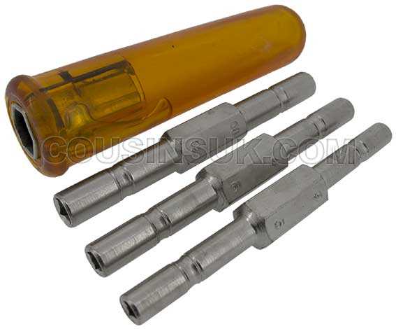 Mainspring Let Down Tool with 3 Key Shafts