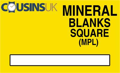 Mineral Blanks, Square Flat
