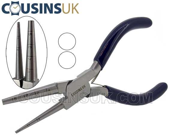 Round Jaws Wire Wrapping Pliers, Gauged