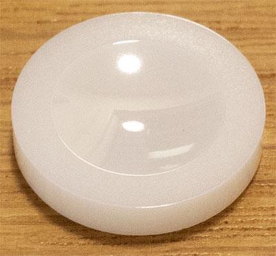 Ceramic, White Ø10mm